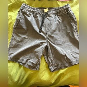 Gray 7” bearbottom shorts